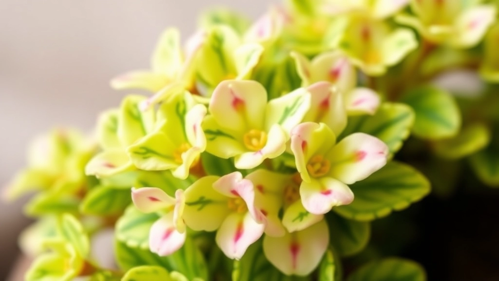 Light and Watering Needs for Variegated Kalanchoe Blossfeldiana