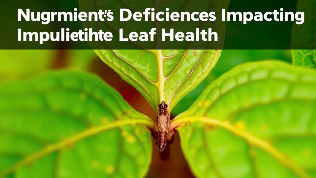 Nutrient Deficiencies Impacting Leaf Health