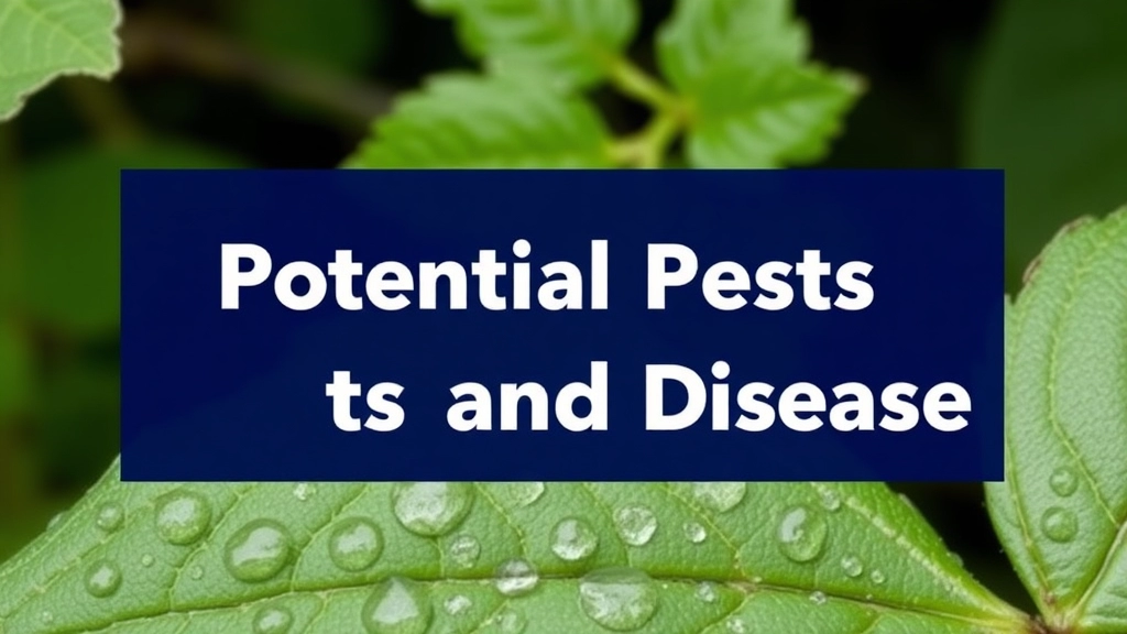 Potential Pests and Diseases