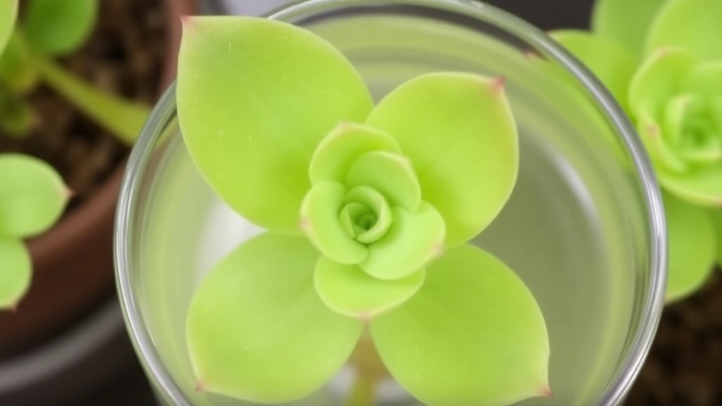 Propagating Kalanchoe Leaves in Water