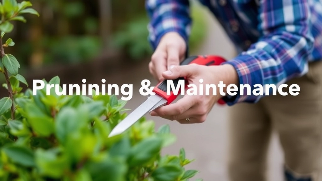 Pruning and Maintenance Tips