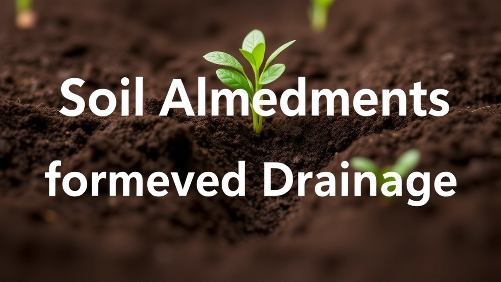 Soil Amendments for Improved Drainage