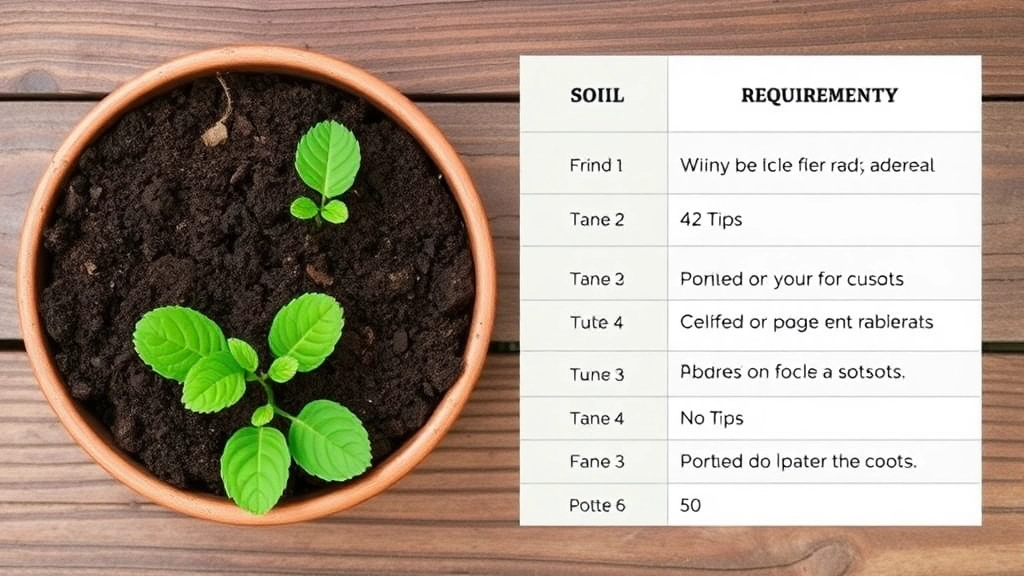 Soil and Potting Requirements