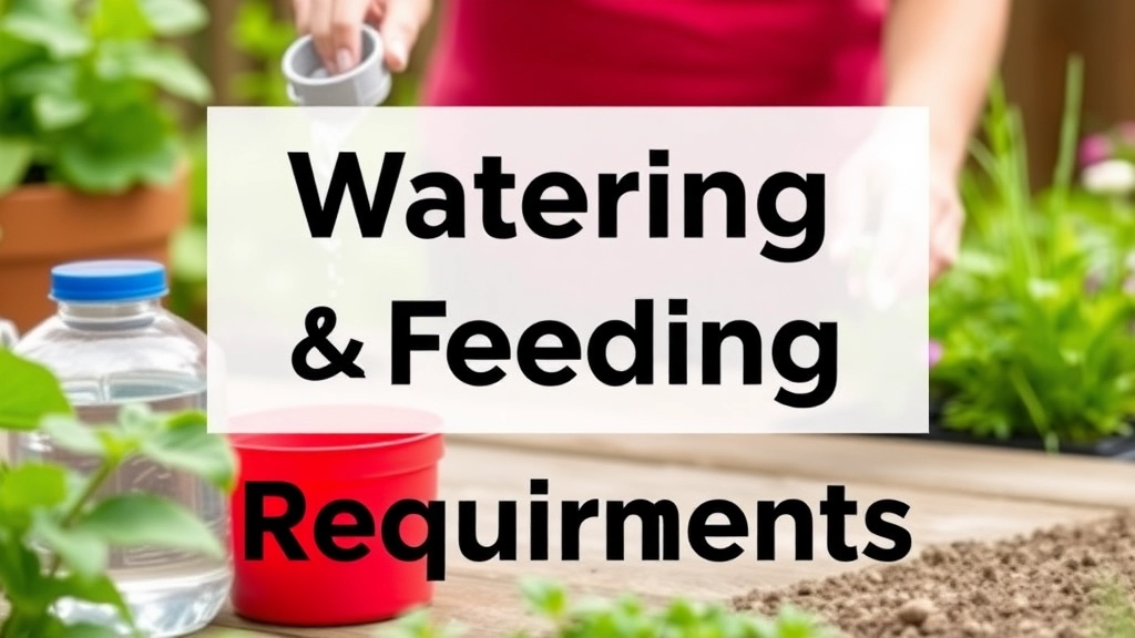 Watering and Feeding Requirements