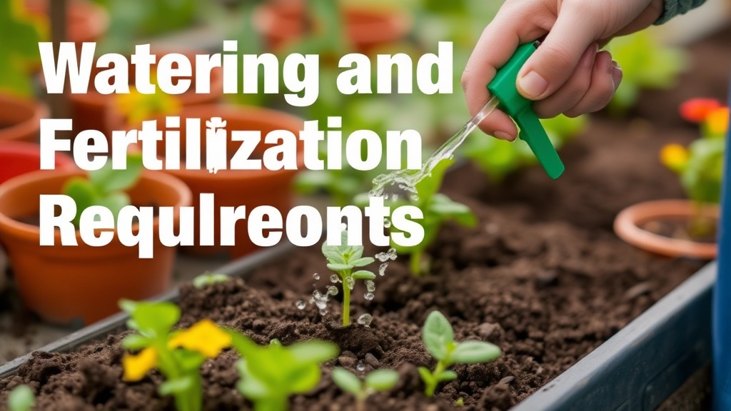 Watering and Fertilization Requirements