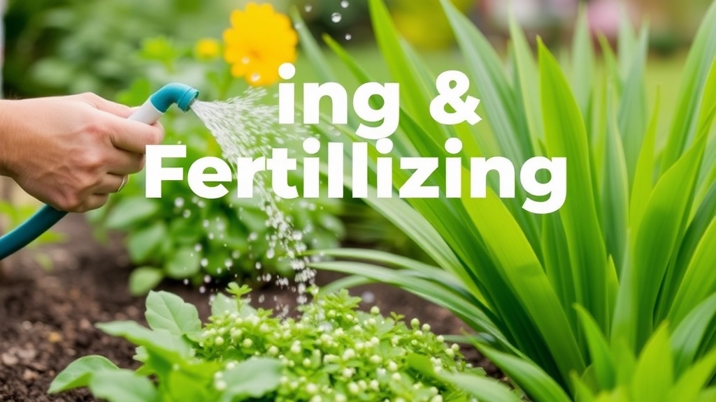 Watering and Fertilizing Requirements